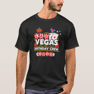 Camiseta Vegas Aniversário da Tripulação Negra Pequena Sona