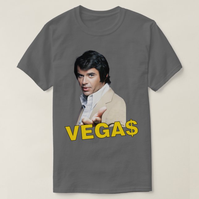 Camiseta Vegas Robert Urich, 70 anos do Policial Show TShir (Frente do Design)