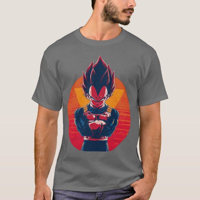 Camiseta vegeta retro (Frente)