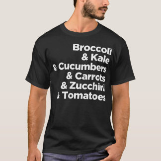 Camiseta Vegetais para vegetarianos e veganos