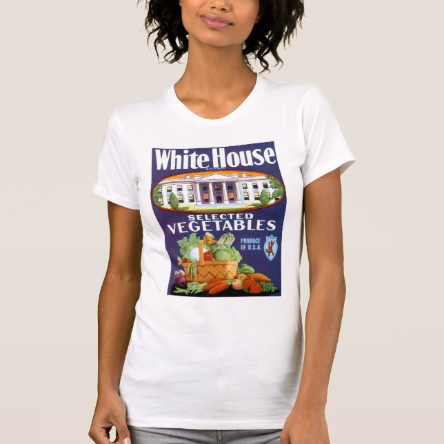 Camiseta Vegetais Selecionados na Casa Branca (Frente)