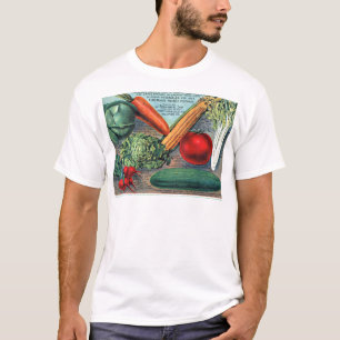 Camiseta Vegetais Vintage