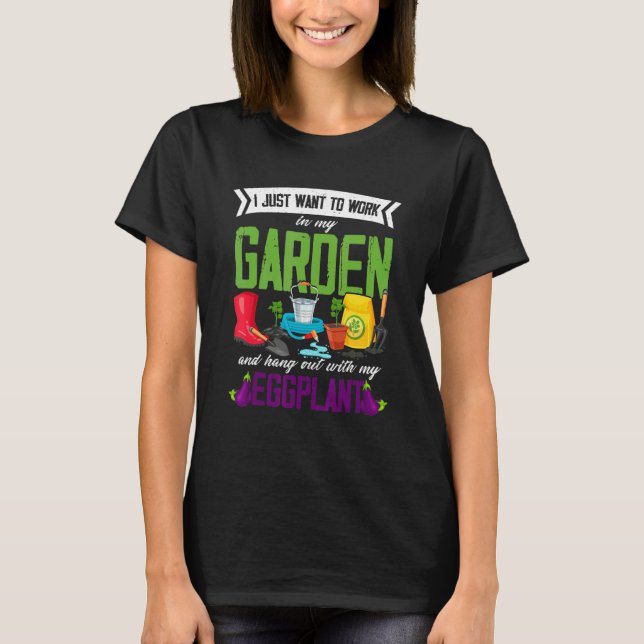 Camiseta Vegetal de Jardinagem de Ovos (Frente)