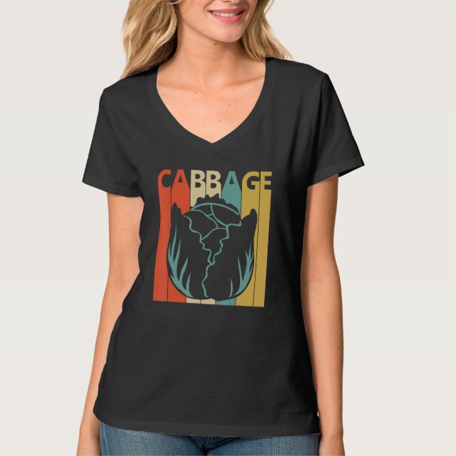 Camiseta Vegetal de repolho fresco (Frente)