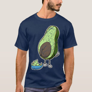 Camiseta Vegetal vegetariano vegetariano baseado em Avocado