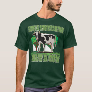 Camiseta Vegetarian joke cow animal lover nature vegan heal