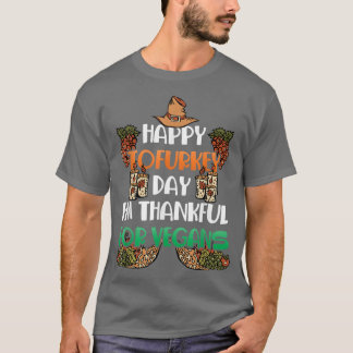Camiseta Vegetarian Thanksgiving Vegan Plant Tofu Lover
