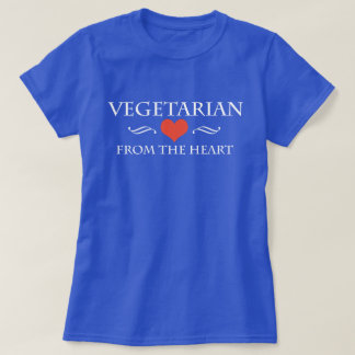 Camiseta Vegetariana Do Coração