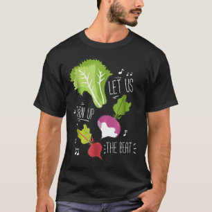 Camiseta Vegetariana Vamos Aumentar O Vegan Do Beat