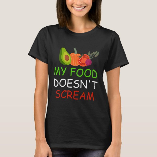 Camiseta Vegetariana Vegan Cotação Design Vegan Minha Comid (Frente)