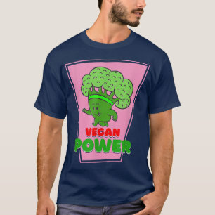 Camiseta Vegetariana Vegggies Broccoli Runner Vegan Power R