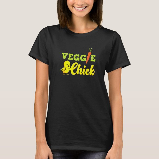 Camiseta Vegetariana Veggie Frango Vegano (Frente)