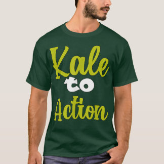 Camiseta Vegetariana Veggie Pun Kale Para Ação Engraçada Ve