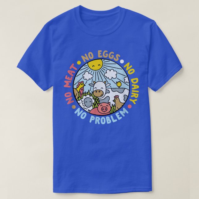 Camiseta Vegetariano Completo Sem Carne Sem Ovos Sem Leite  (Frente do Design)