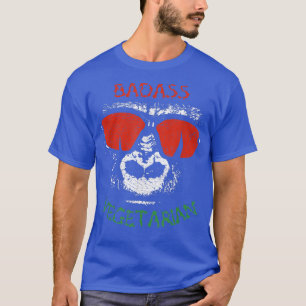 Camiseta Vegetariano malvado (gorila) legal e engraçado amo