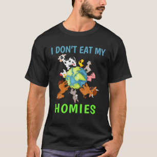 Camiseta Vegetariano Orgulhoso Eu não como meu Vegan Legal
