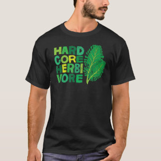 Camiseta Vegetariano Vegano Hardcore Herbívoro de Plantas