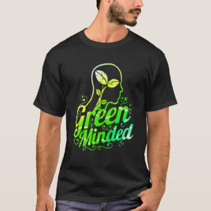 Camiseta Vegetariano Verde Mentalidade Torne-se vegano