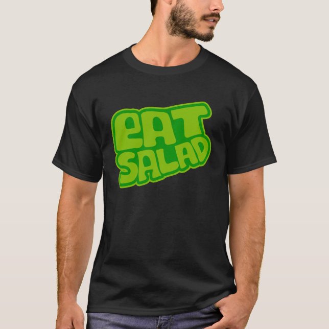 Camiseta Vegetarianos Comem Salada Nutrição Saudável Árvore (Frente)