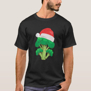 Camiseta Vegetarianos de Roupa de Natal do Broccoli Santa H