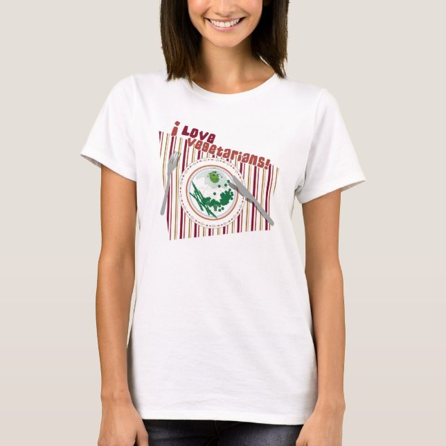 Camiseta Vegetarianos do amor (Frente)