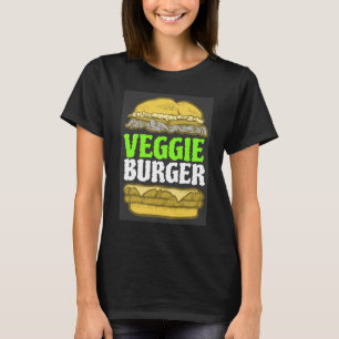 CAMISETA VEGGIE BURGER VEGAN VEGETARIAN T SHIRTS