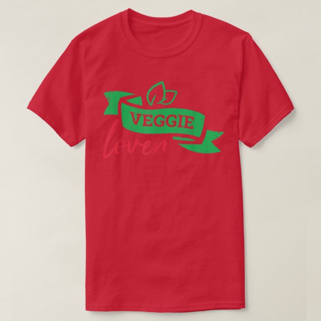 Camiseta Veggie Lover Vegan, vegetariano saudável (Frente do Design)