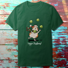 Camiseta Veggie Natal! Guinei malabarizando couros