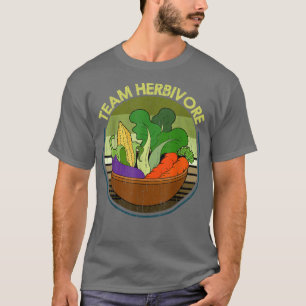 Camiseta Veggie Plant Based Team Herbivore Vegetal Lover