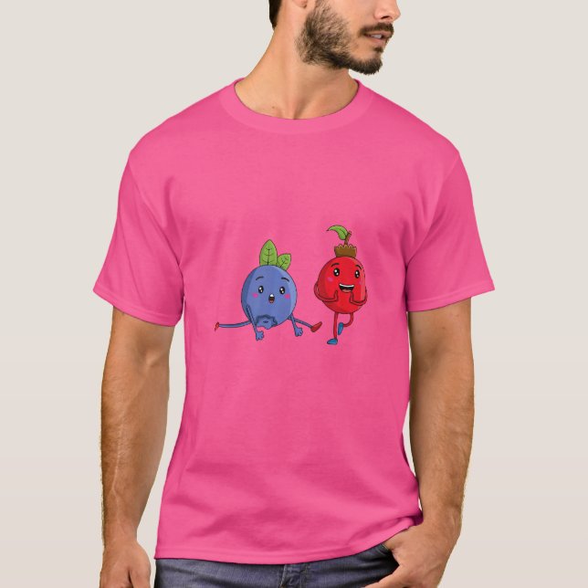 Camiseta Veggie Power Berries Força Proteína Vegan (Frente)
