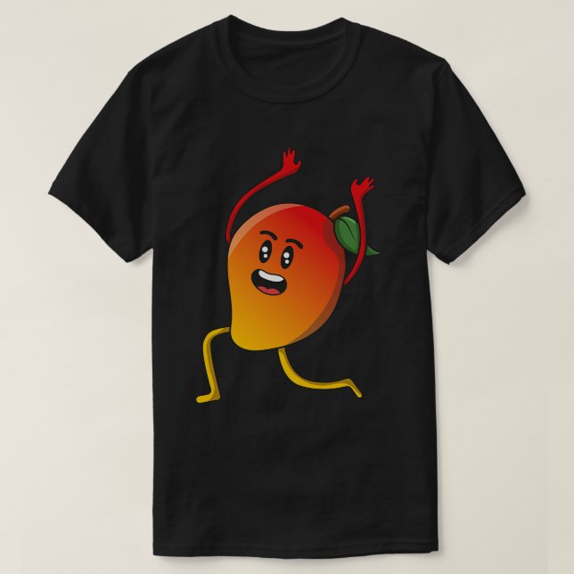 Camiseta Veggie power mango mango lassi engraçado mango man (Frente do Design)