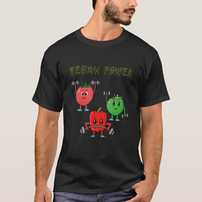 Camiseta Veggie Power Tomato Paprika Power Vegan Protein Ve (Frente)