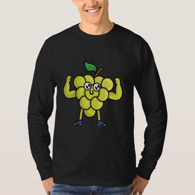 Camiseta Veggie Power Uvas Light Power Proteína Vegetariana (Frente)