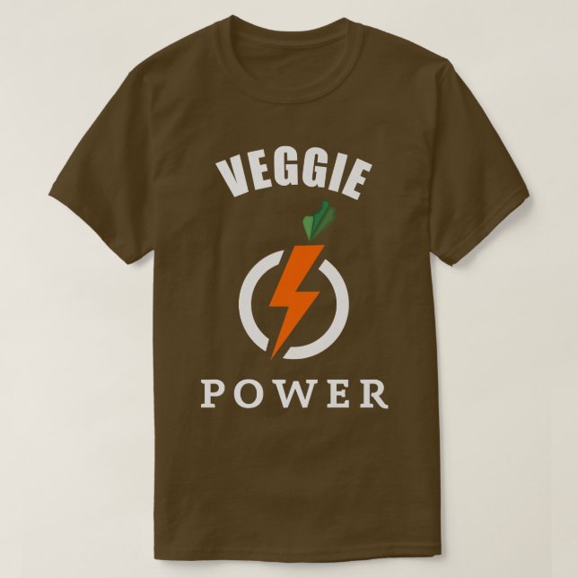 Camiseta Veggie Power Vegetarian (Frente do Design)