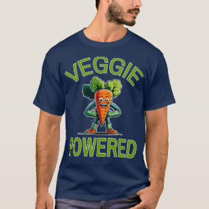 Camiseta VEGGIE POWERED Cute Vegan ou Vegetarian Health Fot