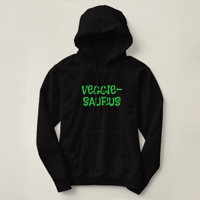Camiseta Veggie-Saurus Vegetariana (Frente do Design)