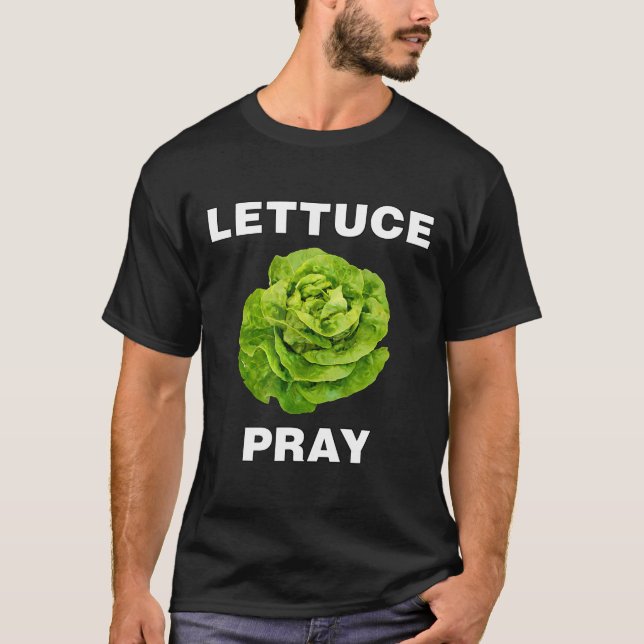 Camiseta Veggie Shirts Alface Reze Engraçada Vegan Vegetari (Frente)