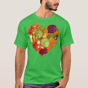 Camiseta Veggie Vegan Love Vegetables Lover