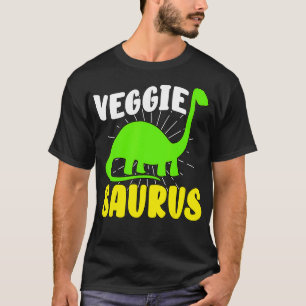 Camiseta Veggiesaurus Dino Amantes Vegetais Nenhuma Fábrica