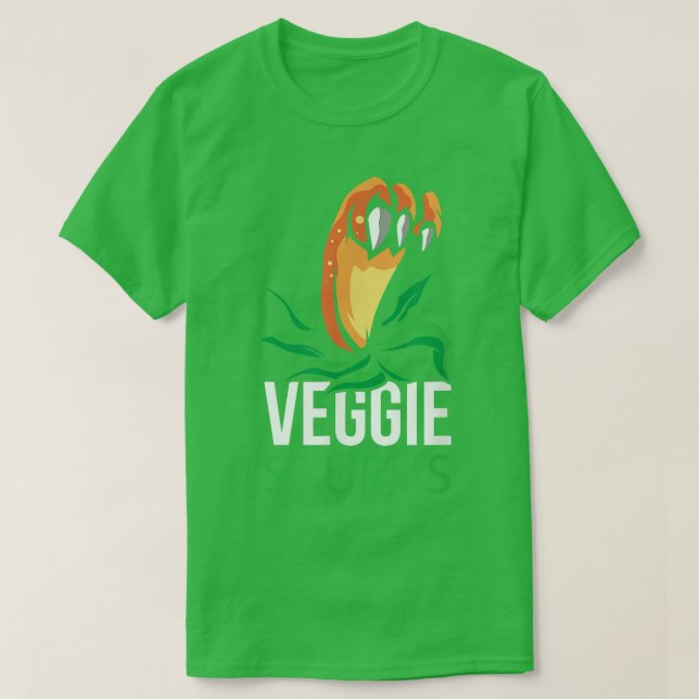 Camiseta Veggiesaurus Orud Vegan Vegetarian Dinosaur Lover (Frente do Design)