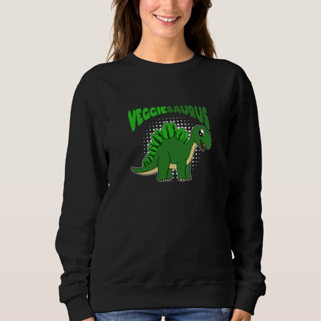 Camiseta Veggiesaurus Orud Vegan Vegetarian Dinossaur (Frente)