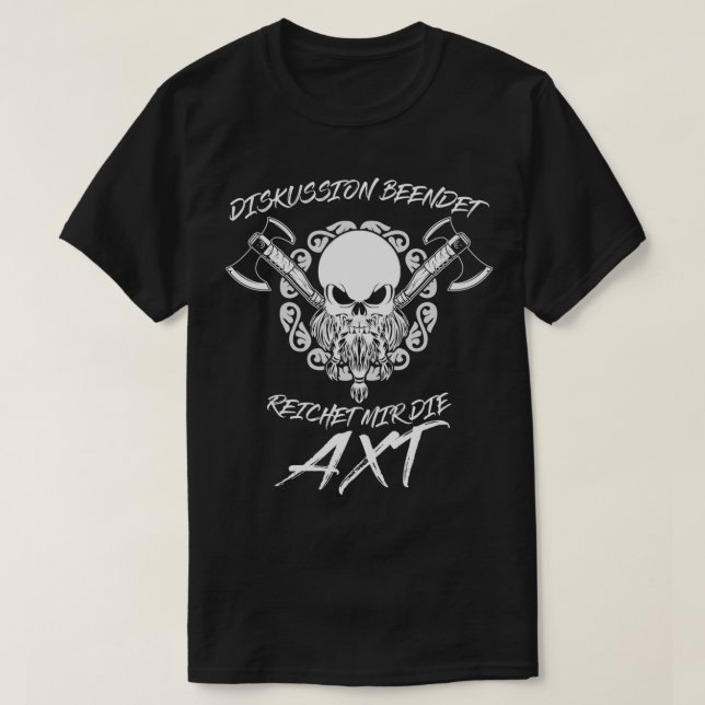 Camiseta Vegvisir Odhin Valhalla Ax Viking (Frente do Design)