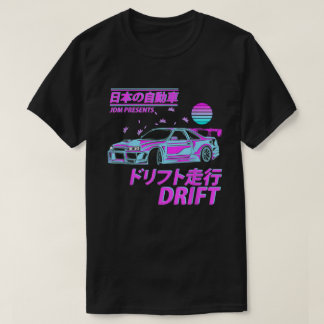 Camiseta Veículo Automóvel Jdm Vaporwave Japan Para Ra Moto