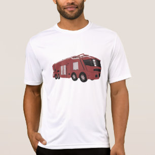 Camiseta Veículo de Comando Futurista Vermelho de Ficção Ci