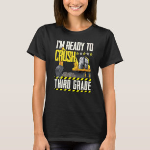 Camiseta Veículo De Construção De Trator Pronto Para Esmaga
