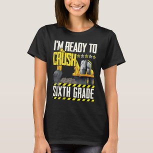 Camiseta Veículo De Construção De Trator Pronto Para Esmaga