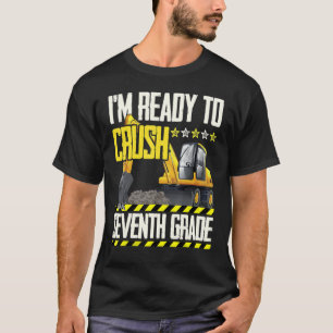 Camiseta Veículo De Construção Do Trator Pronto Para Esmaga