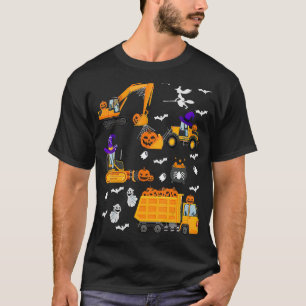 Camiseta Veículo de Construção - Pumpkin de Caminhão de Cra