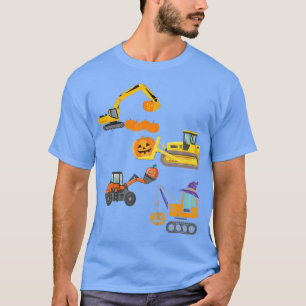 Camiseta Veículo de Construção - Pumpkin de Caminhão de Cra