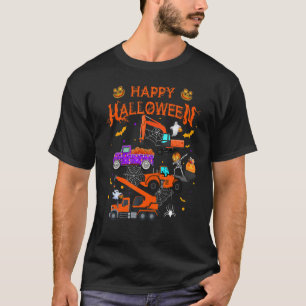 Camiseta Veículo de Construção - Pumpkin de Caminhão de Cra